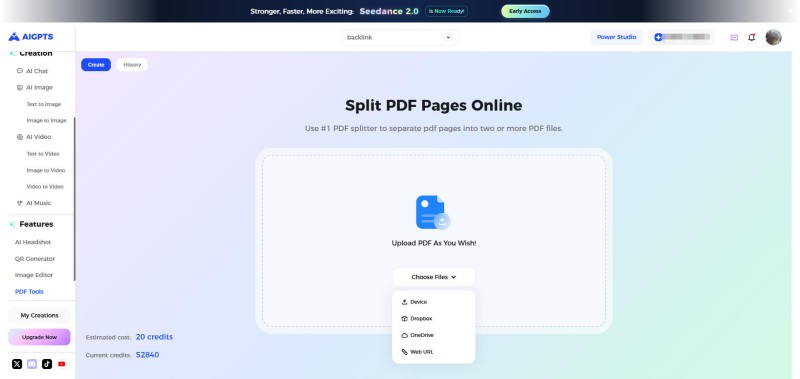 Upload PDF