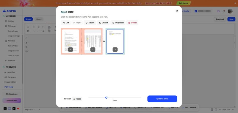 Split PDF